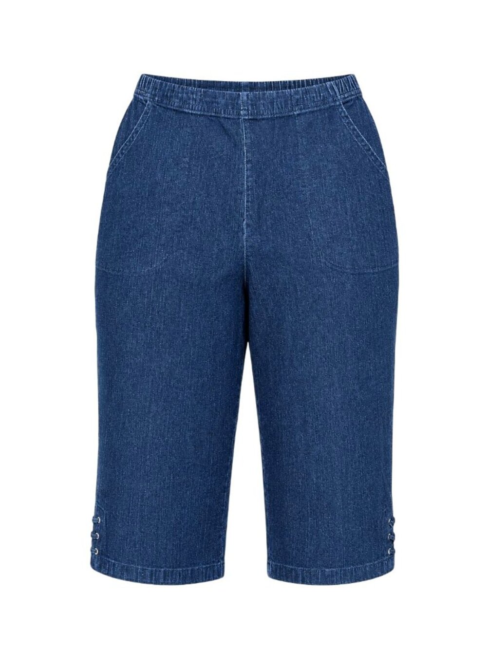 Croft Barrow 16P Blue Denim Capri Stretch Casual Relaxed Fit Jean Grandmacore